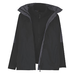 Regatta Defender III Womens 3 in 1 Jacket Black / Seal Grey Size 14