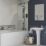 Iowa HP/Combi Flexible Concealed Matt Black Thermostatic Round Concealed Shower Mixer with Riser Handset & Overhead Outlet