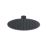 Iowa HP/Combi Flexible Concealed Matt Black Thermostatic Round Concealed Shower Mixer with Riser Handset & Overhead Outlet
