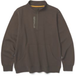 CAT Midweight Quarter Zip Sweatshirt Moss Medium 38-40" Chest