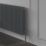 Reina 500mm x 1010mm 2753BTU Anthracite Horizontal 2 Column Radiator
