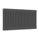 Reina 500mm x 1010mm 2753BTU Anthracite Horizontal 2 Column Radiator