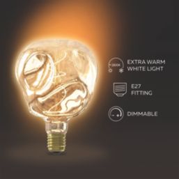 Calex XXL Organic Neo E27 Decorative LED Light Bulb Silver 75lm 4W