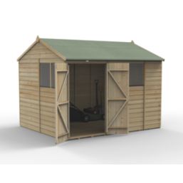 Forest Beckwood 9' 6" x 8' (Nominal) Reverse Apex Shiplap Timber Shed