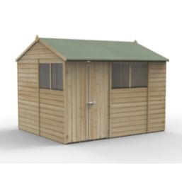 Forest Beckwood 9' 6" x 8' (Nominal) Reverse Apex Shiplap Timber Shed