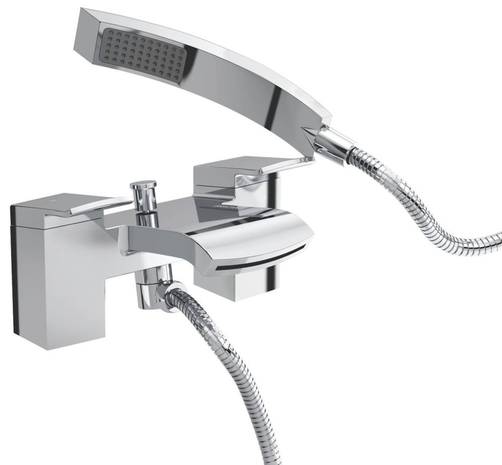 Bristan Descent Deck-Mounted Bath Shower Mixer Tap Chrome - Screwfix