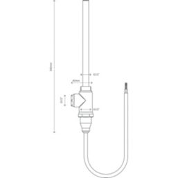 Flomasta  150W White Towel Radiator Heating Element