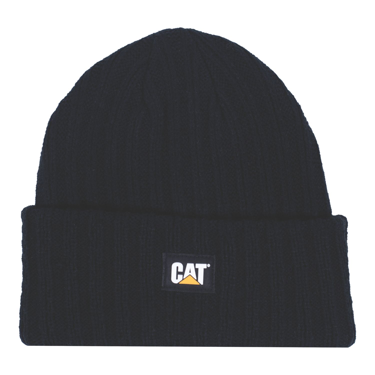 CAT Rib Watch Beanie Black (609YR)