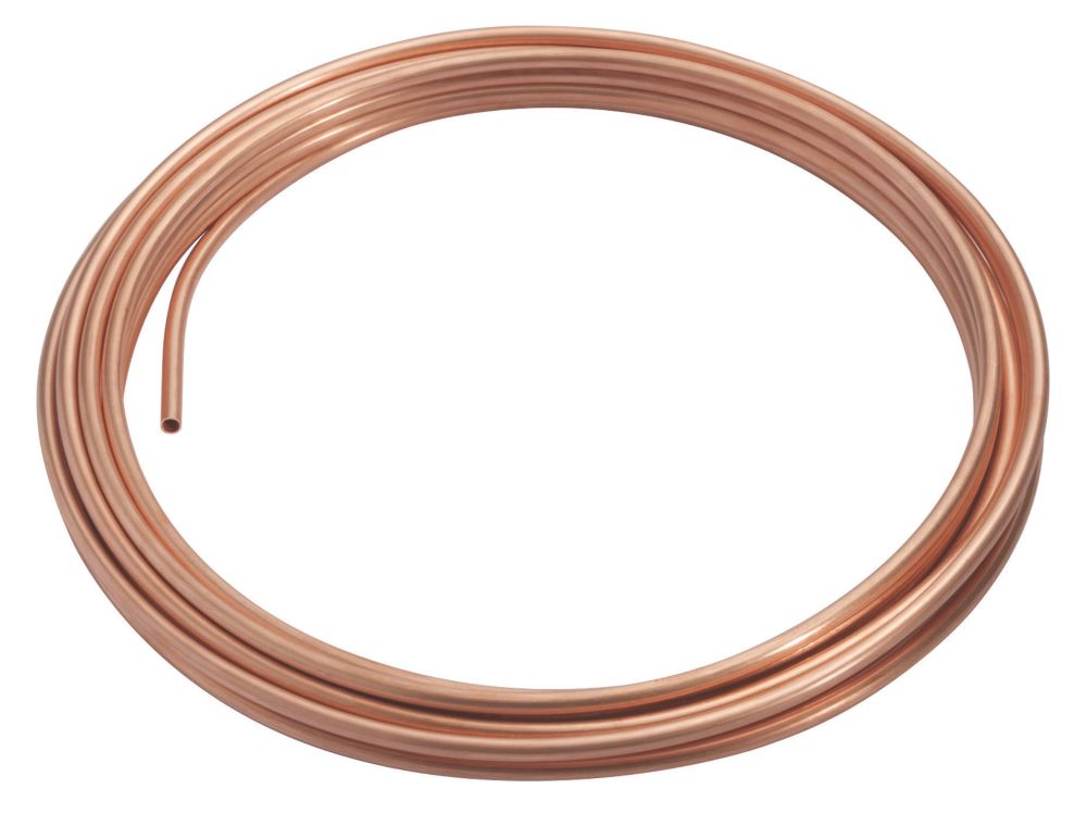 Wednesbury Microbore Copper Pipe Coil 8mm x 10m - Screwfix