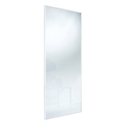 Spacepro Classic 4-Door Framed Sliding Wardrobe Doors White Frame Mirror Panel 2978mm x 2260mm