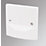 LAP  45A Unswitched Cooker Outlet Plate  White