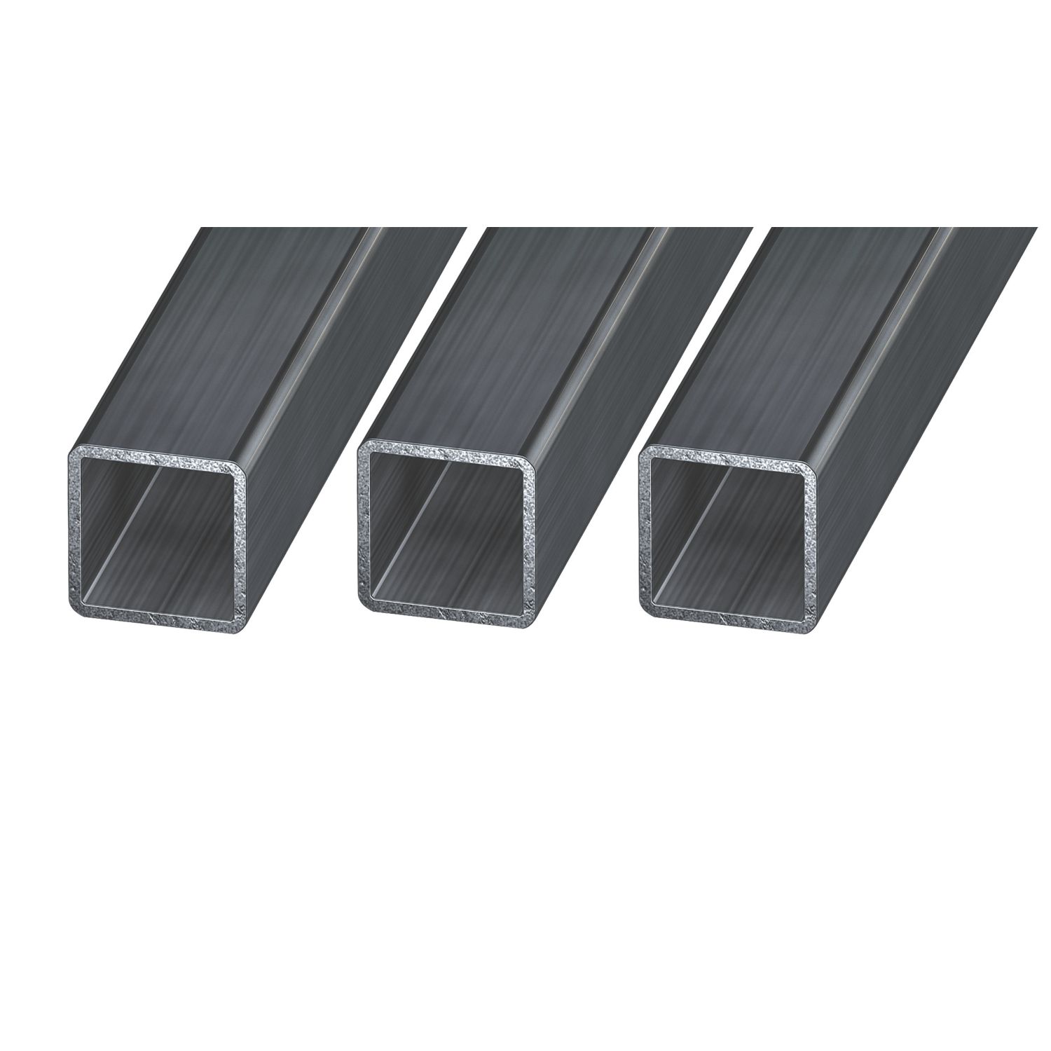 Essentials Black Tube 2.5m x 20mm x 20mm 3 Pack (610CP)