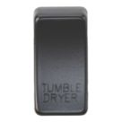 Knightsbridge 'TUMBLE DRYER' Switch Cover Matt Black