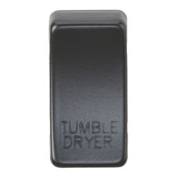 Knightsbridge 'TUMBLE DRYER' Switch Cover Matt Black