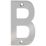 Eclipse Door Letter B Polished Stainless Steel 100mm