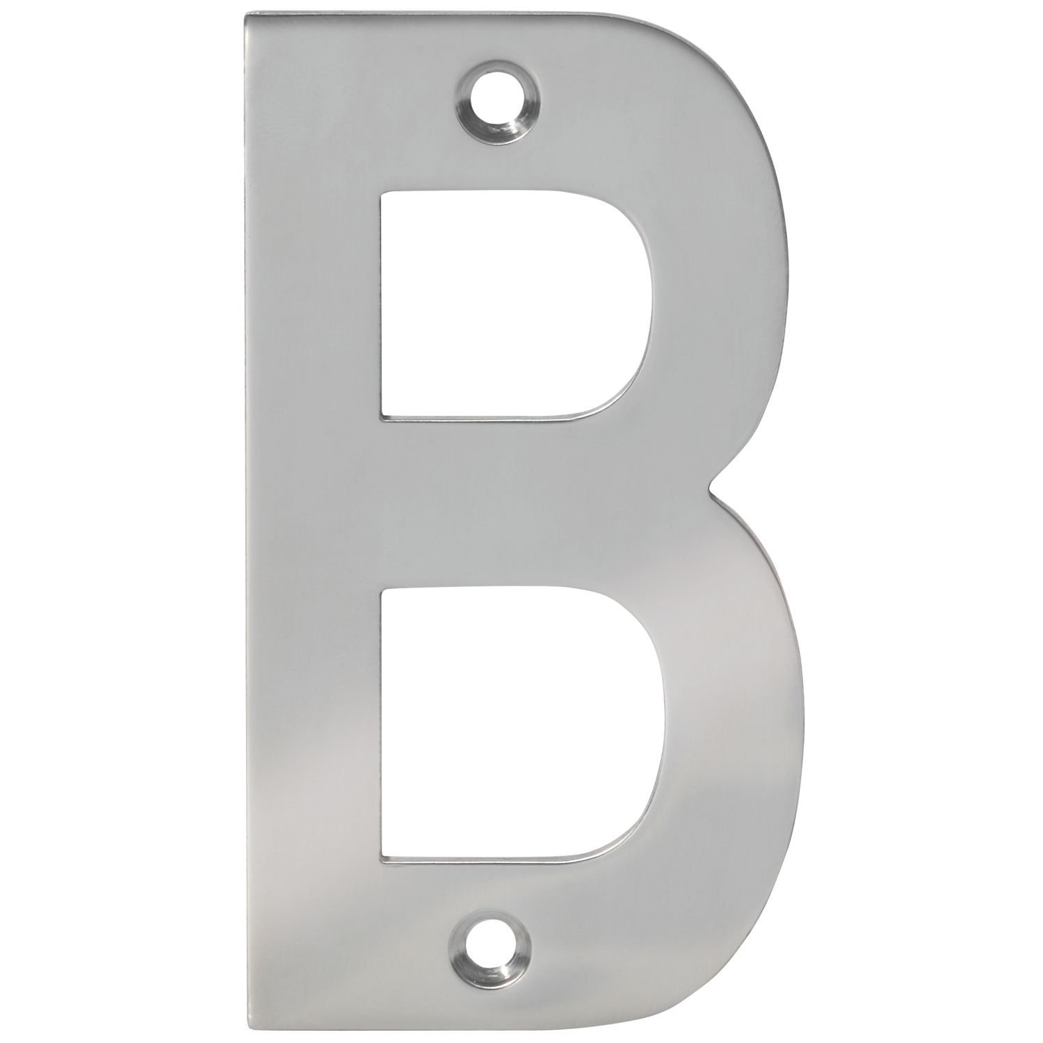 Eclipse Door Letter B Polished Stainless Steel 100mm (610FT)