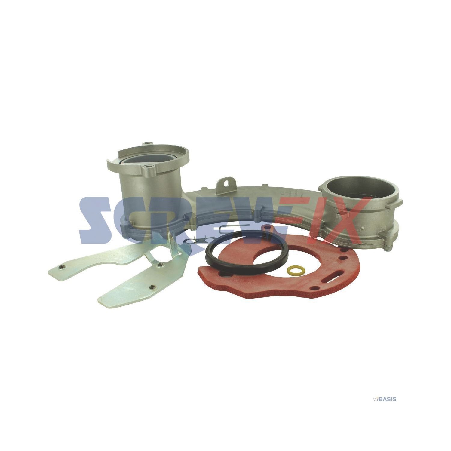 Worcester Bosch 87161067960 AIR/GAS MANIFOLD ASSEMBLY (BANANA) (610HC)