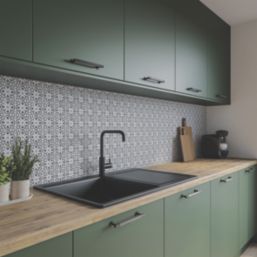 Wilsonart Florence Black & White Splashback 3050mm x 750mm x 4mm