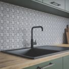 Wilsonart Florence Black & White Splashback 3050mm x 750mm x 4mm