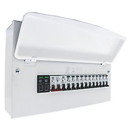 MK Sentry  16-Module 11-Way Populated High Integrity Main Switch Consumer Unit with SPD