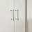 Framed Offset Quadrant Shower Enclosure Left & Right-Hand Opening Polished Silver-Effect/Clear 1200mm x 900mm x 1850mm