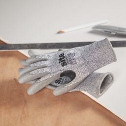 Site  Cut-Resistant Gloves Grey/Black Large
