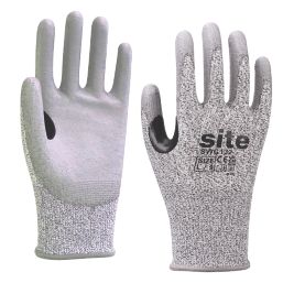 Site  Cut Resistant Gloves Grey/Black Large