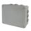 Schneider Electric 12-Entry Rectangular Junction Box with Knockouts 176mm x 88mm x 200mm