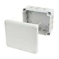 Schneider Electric 12-Entry Rectangular Junction Box with Knockouts