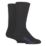 SockShop  Cushioned Foot Work Socks Black 6-11 2 Pairs