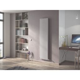 Ximax Fortuna Duplex 1800mm x 410mm 4147BTU White Vertical Designer Radiator