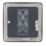 Hager Sollysta WRPS12BSB 10AX 1-Gang 2-Way Light Switch  Brushed Steel with Black Inserts