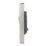 Hager Sollysta WRPS12BSB 10AX 1-Gang 2-Way Light Switch  Brushed Steel with Black Inserts