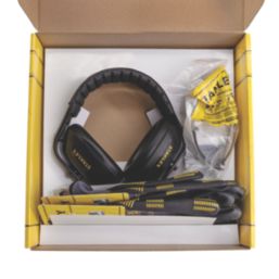 Stanley Starter Kit Ear Defenders, Gloves and Eyewear 4 Piece Set