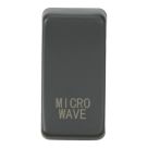 Knightsbridge 'MICROWAVE' Switch Cover Anthracite