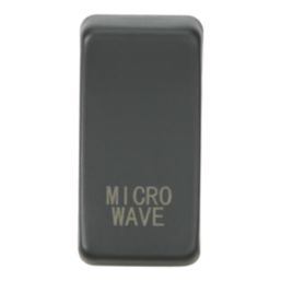 Knightsbridge 'MICROWAVE' Switch Cover Anthracite