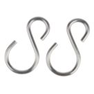 Essentials S-Hooks Steel 90 x 6mm 2 Pack