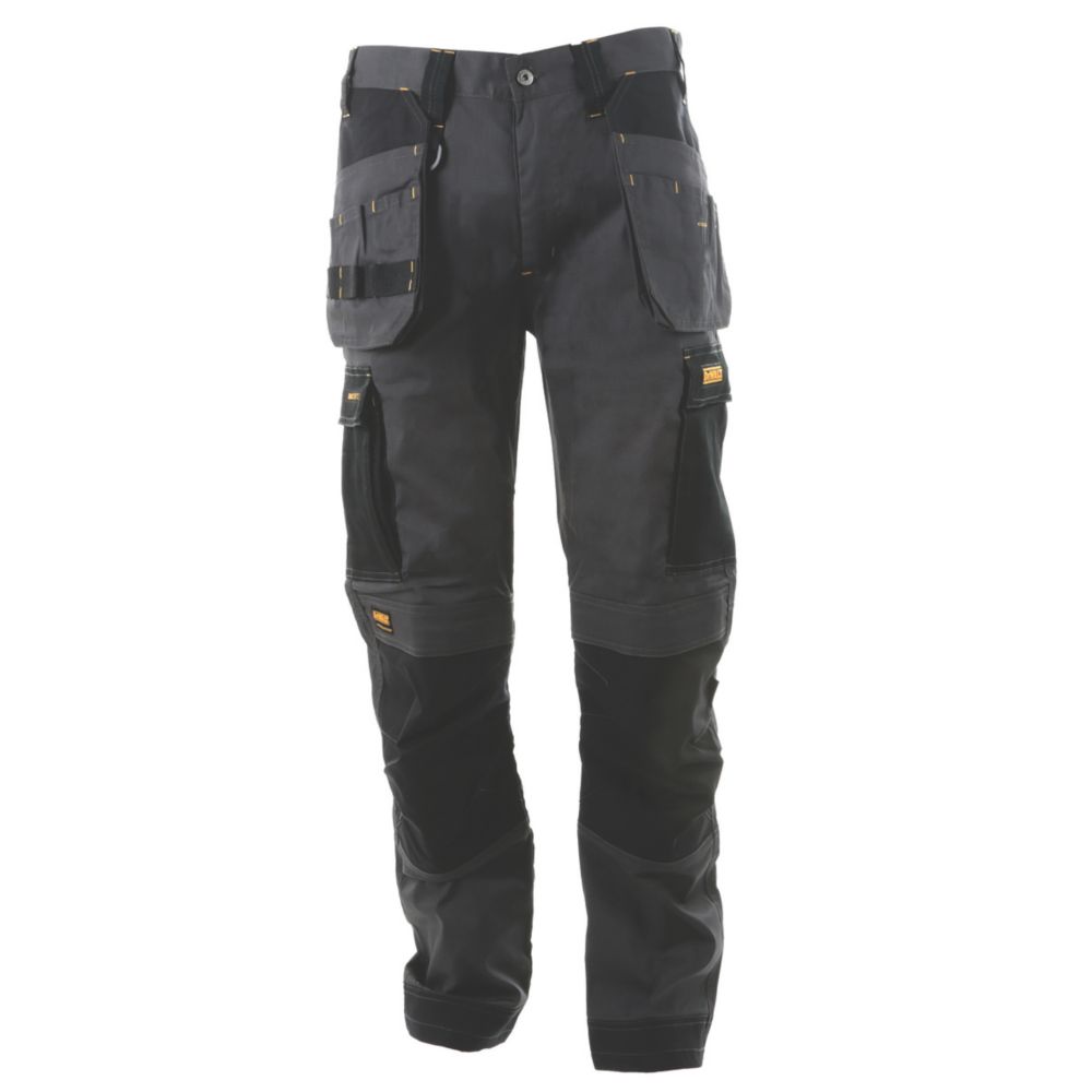 DeWalt Barstow Work Trousers Grey/Black 38