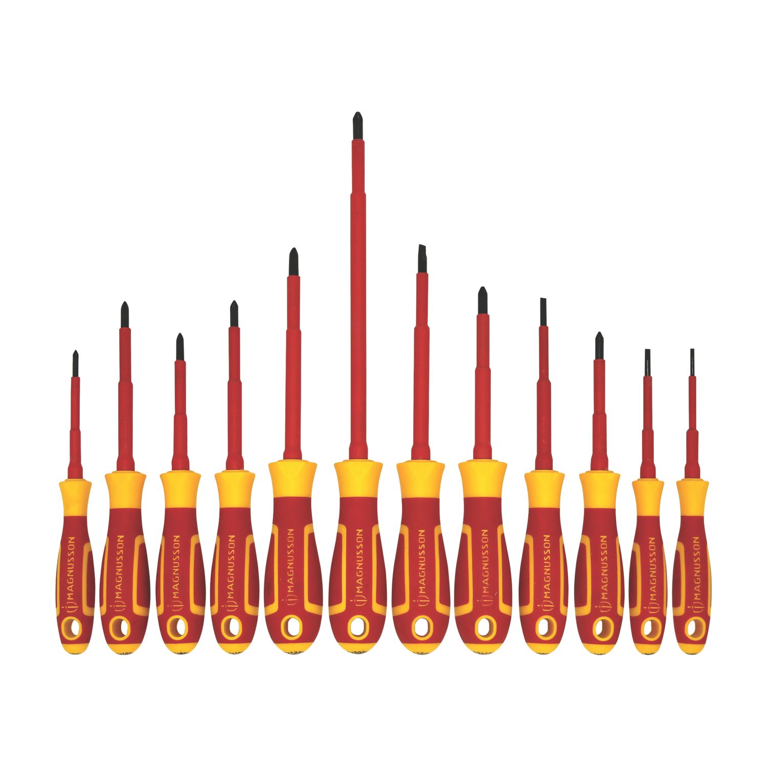 Magnusson Mixed VDE Screwdriver Set 12 Pcs (611JJ)