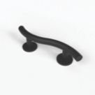 Nymas NymaSTYLE Curved Household Luxury Grab Rail Matt Black 355mm