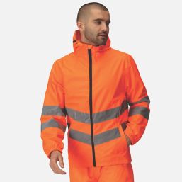 Regatta Pro Hi Vis Pack Jacket Orange Small 40" Chest
