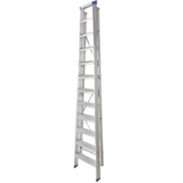 Werner Aluminium 2.53m 12 Step Swingback A Frame Step Ladder