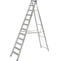 Werner Aluminium 2.53m 12 Step Swingback A Frame Step Ladder