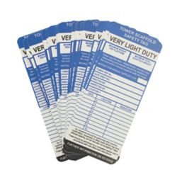 Essentials  Tower Scaffold Safety Tag Inserts 10 Pack