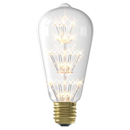 Calex Pearl Rustic ES ST64 LED Light Bulb 165lm 2W 2 Pack