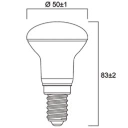 Sylvania RefLED V4 865 SL E14 R50 LED Light Bulb 470lm 4.9W