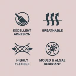 LickPro 5Ltr Smooth Pink 07 Masonry Paint