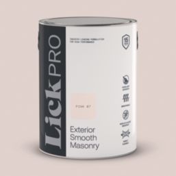 LickPro 5Ltr Smooth Pink 07 Masonry Paint