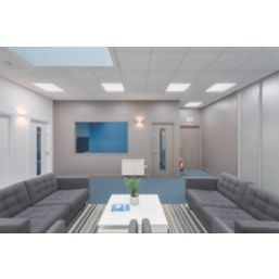 4lite Kithara Square 600mm x 600mm LED Backlit Panel White 33W 3300lm