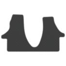 Car Mat Co. Volkswagen Transporter T6.1 Twin Passenger 2019 on Rubber Car Mat